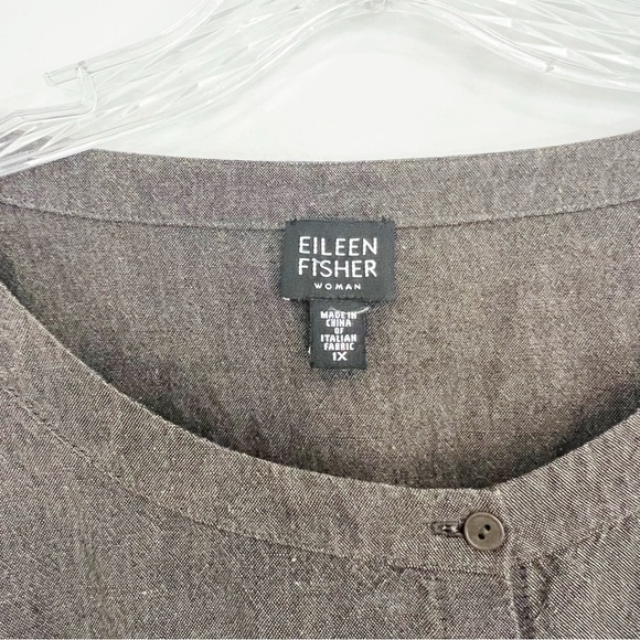 Eileen Fisher Linen Blend Buttondown Shirt Size 1X - Picture 7 of 9